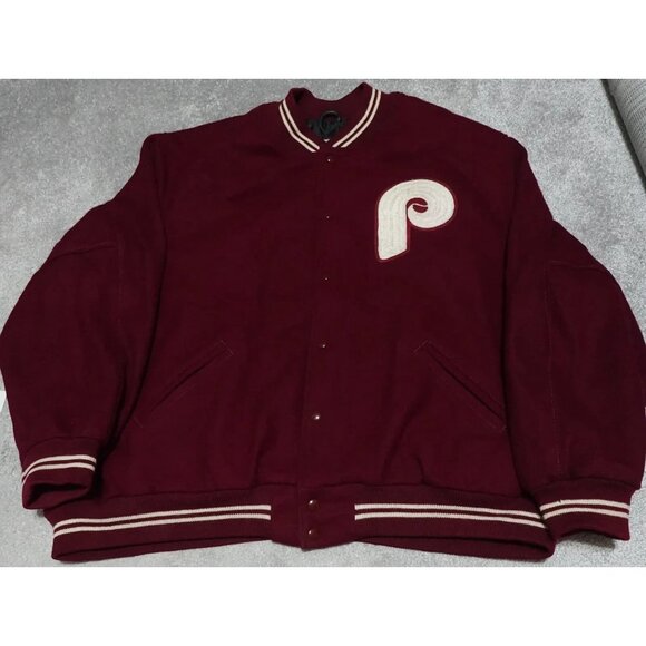 Mitchell & Ness 1981 Philadelphia Phillies Jacket Mens 4XL Cooperstown